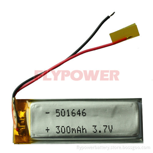 3.7V 300mAh Li-polymer battery pack